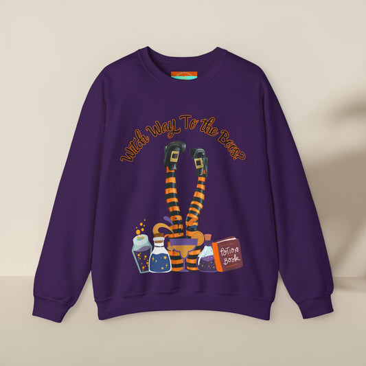Witch Way To The Boos? Crewneck Sweatshirt
