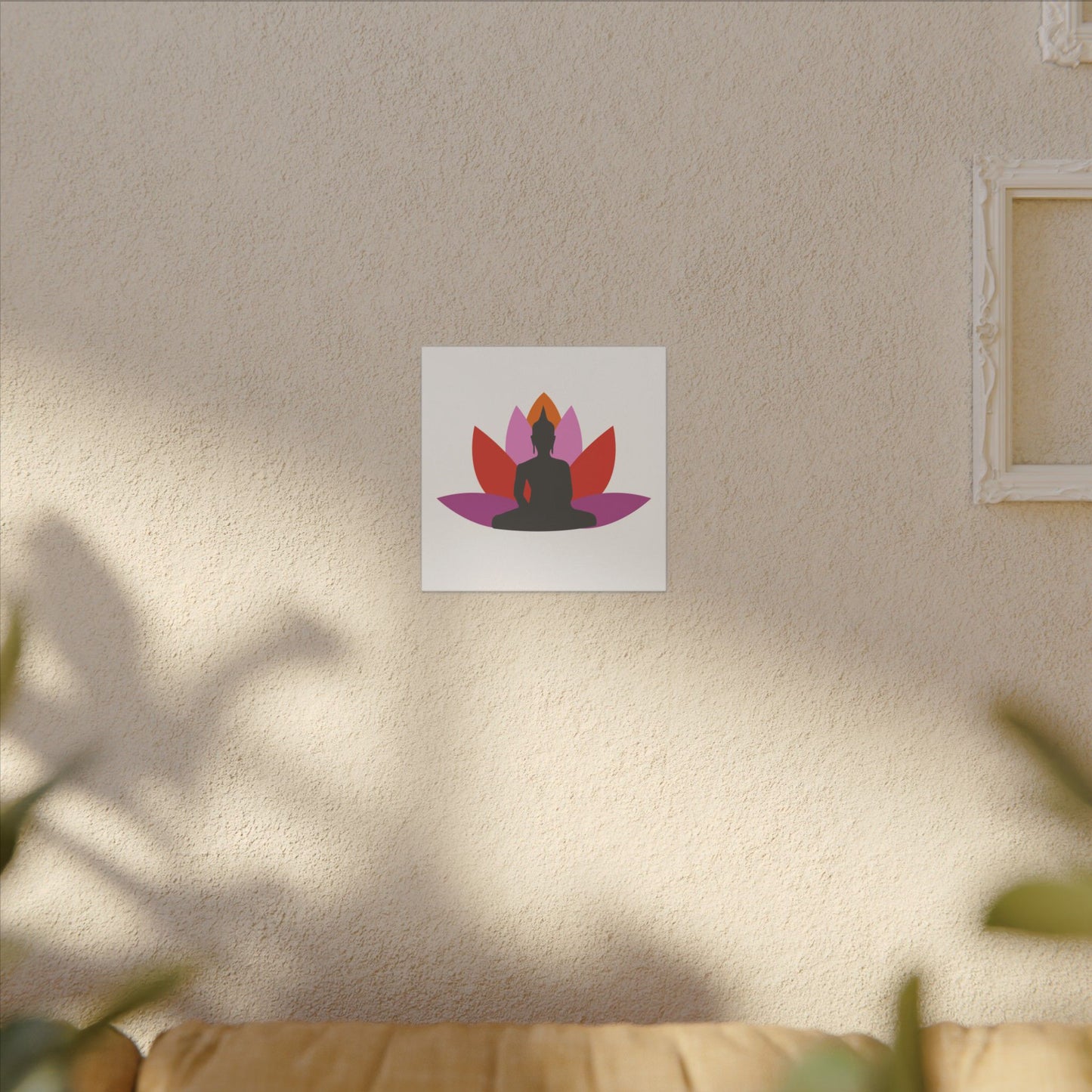 Buddha Lotus Canvas Print | Tropical | Meditation & Yoga Wall Art