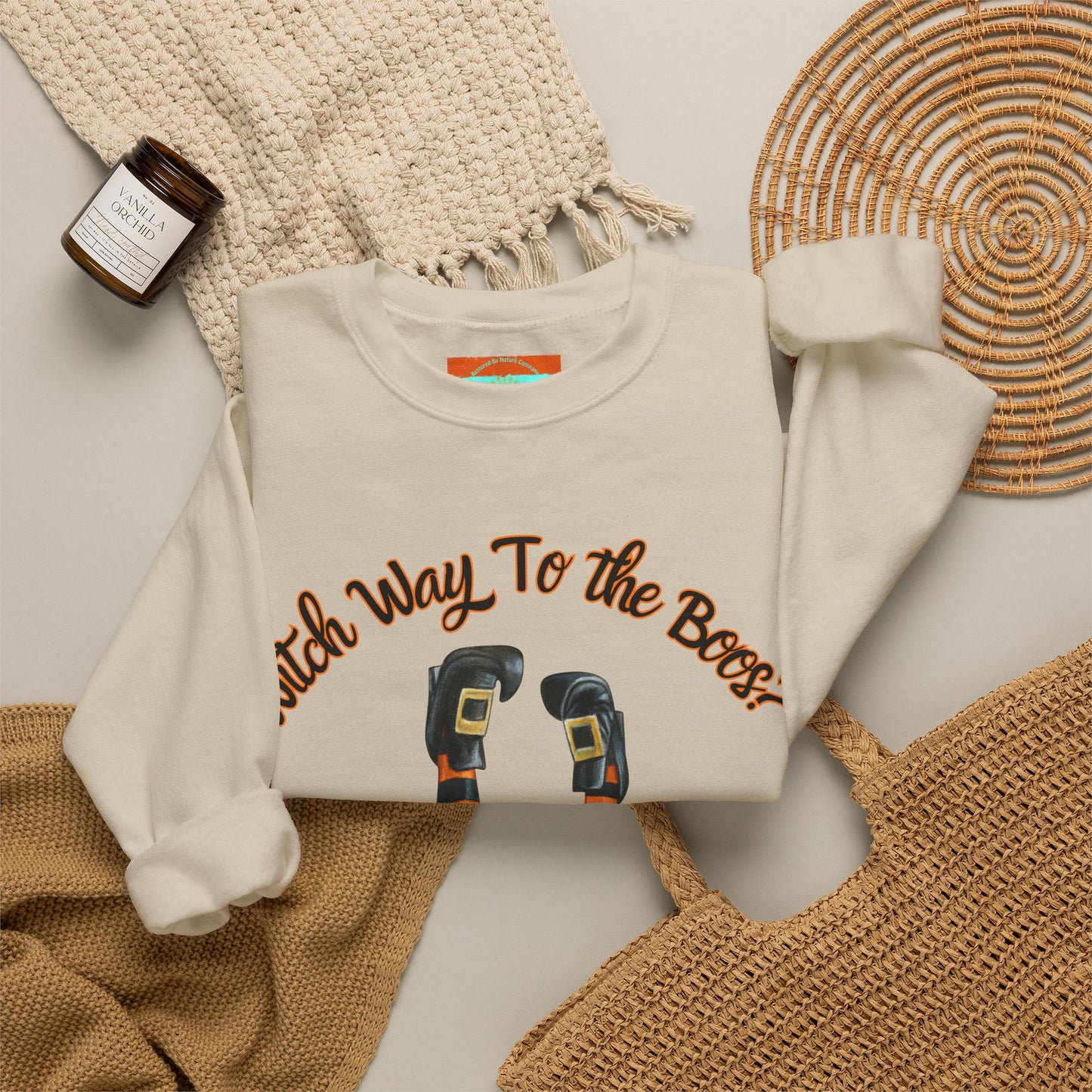 Witch Way To The Boos? Crewneck Sweatshirt