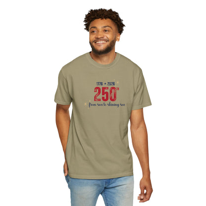 250th Anniversary Tee — "From Sea to Shining Sea" 1776-2026 Celebration T-Shirt