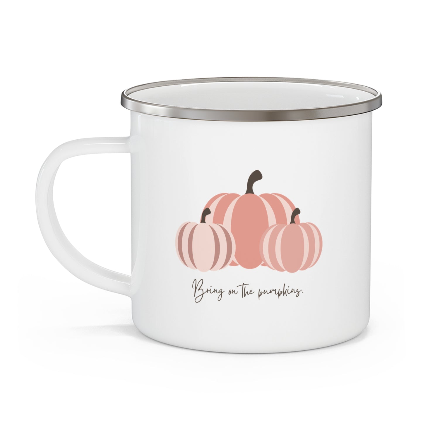 Bring On The Pumpkins  Enamel Camping Mug