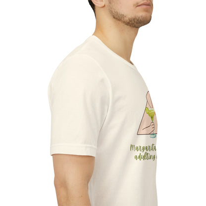 Margaritas...Because Adulting Is Hard | Unisex Jersey T-Shirt