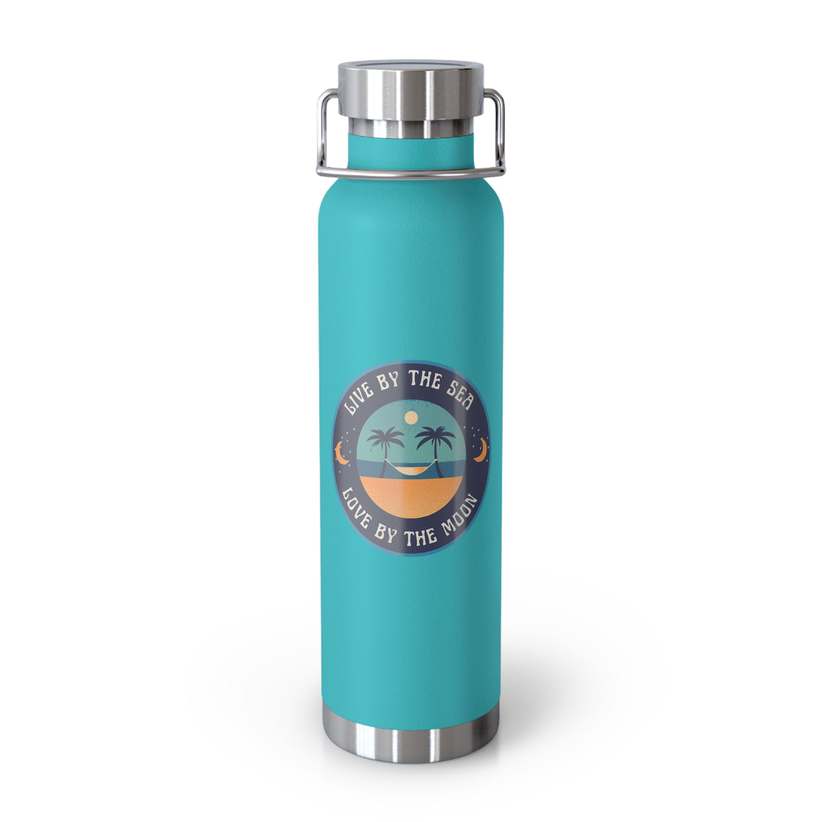 Live By The Sea Love By The Moon | 22oz Copper Insulated Bottle