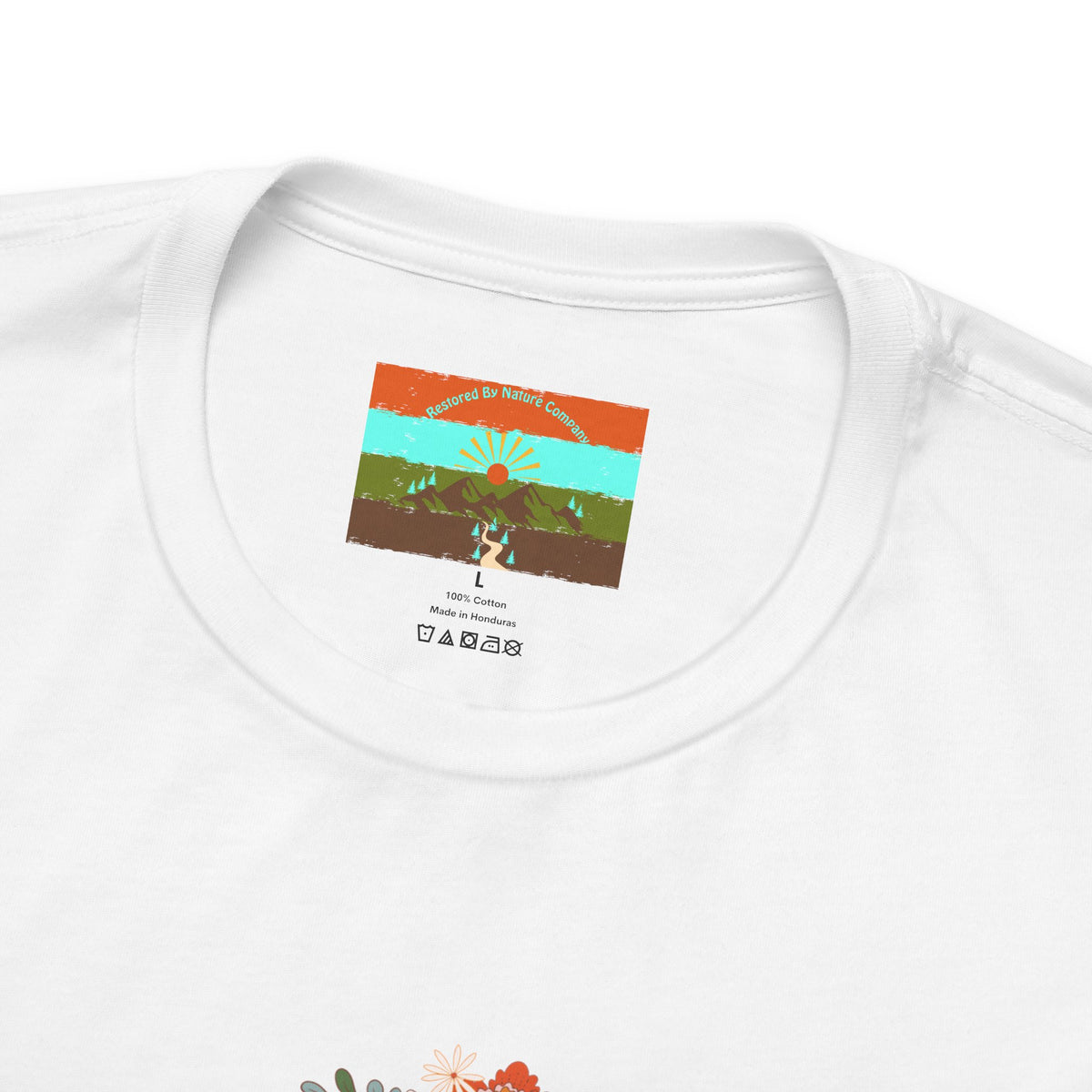 Vintage Floral Football Graphic Tee | 60s Hippie Style