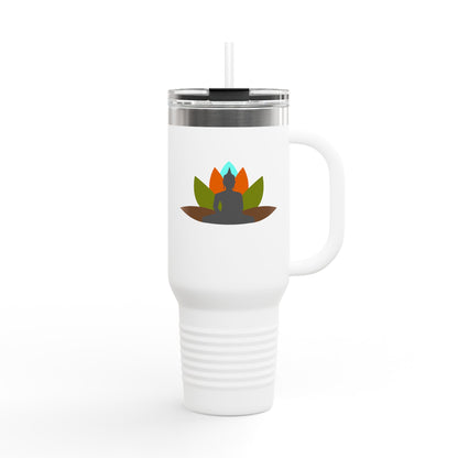 Buddha Lotus 40 oz Insulated Travel Tumbler | Earth | Meditation & Yoga Drinkware