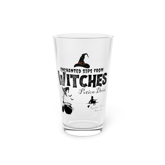 Enchanted Sips Since 1543 Halloween 16oz Pint Glass