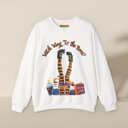 Witch Way To The Boos? Crewneck Sweatshirt
