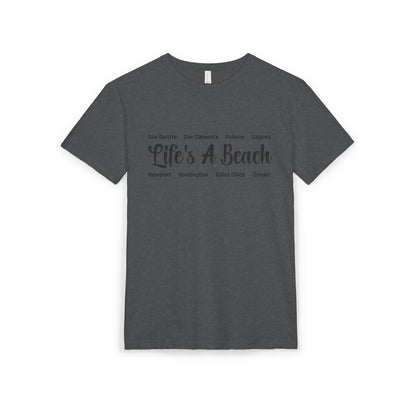 Life’s A Beach – Orange County Unisex Sueded T-Shirt | Beach Lover Tee