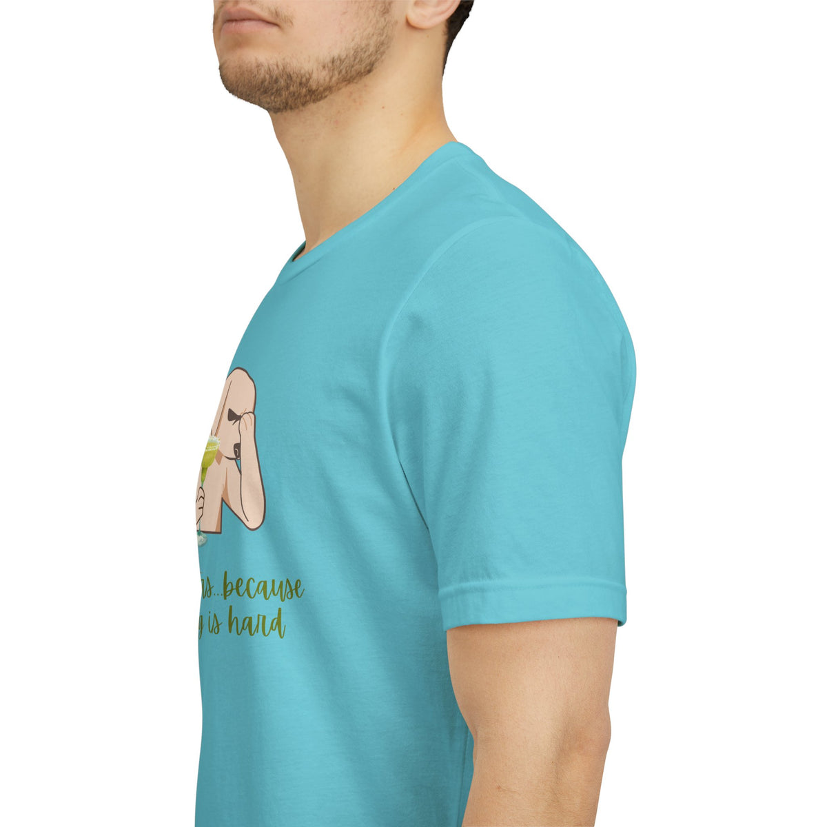 Margaritas...Because Adulting Is Hard | Unisex Jersey T-Shirt