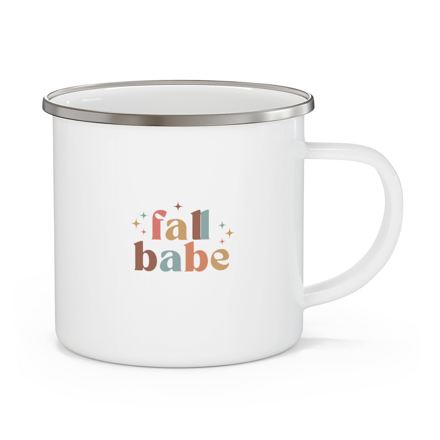 Fall Babe Enamel Camping Mug