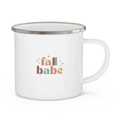 Fall Babe Enamel Camping Mug