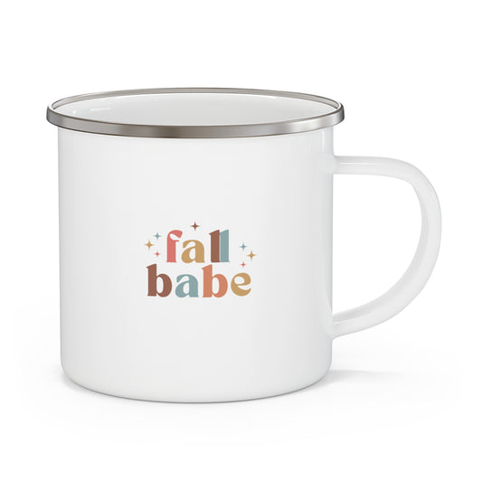 Fall Babe Enamel Camping Mug