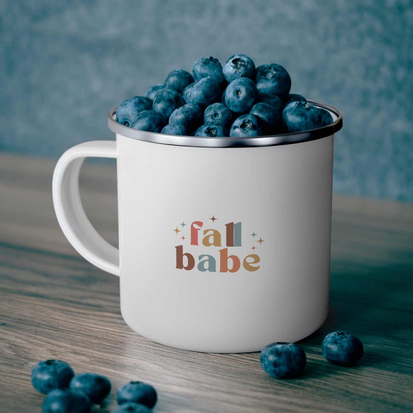 Fall Babe Enamel Camping Mug