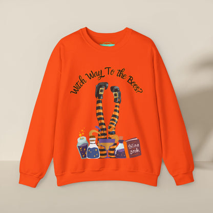 Witch Way To The Boos? Crewneck Sweatshirt