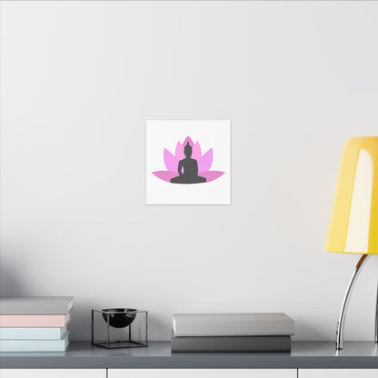 Buddha Lotus Canvas Print | Earth | Meditation & Yoga Wall Art
