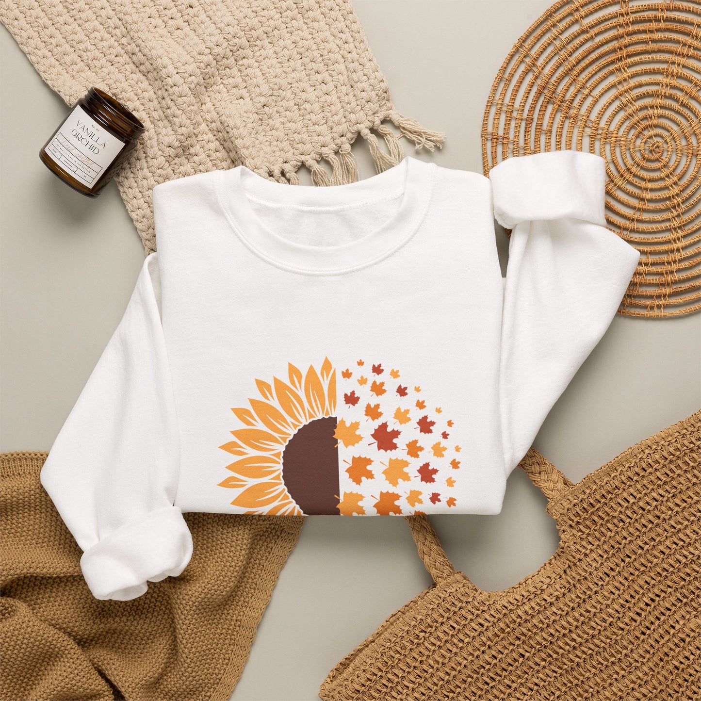 #FallVibes Unisex Heavy Blend Crewneck Sweatshirt