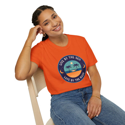 Live By The Sea Love By The Moon | Unisex Soft-style T-Shirt