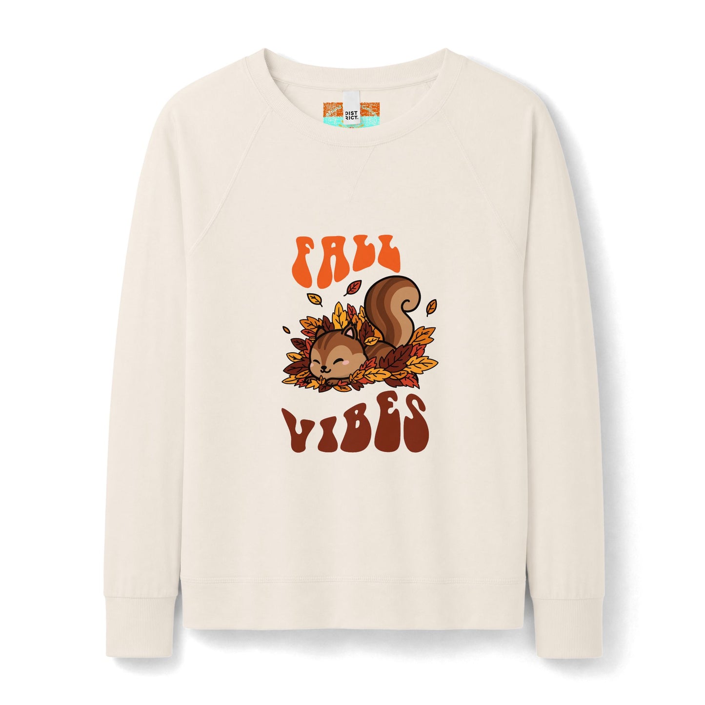Fall Vibes Squirrel Sweatshirt — Women's Cozy Autumn Crewneck