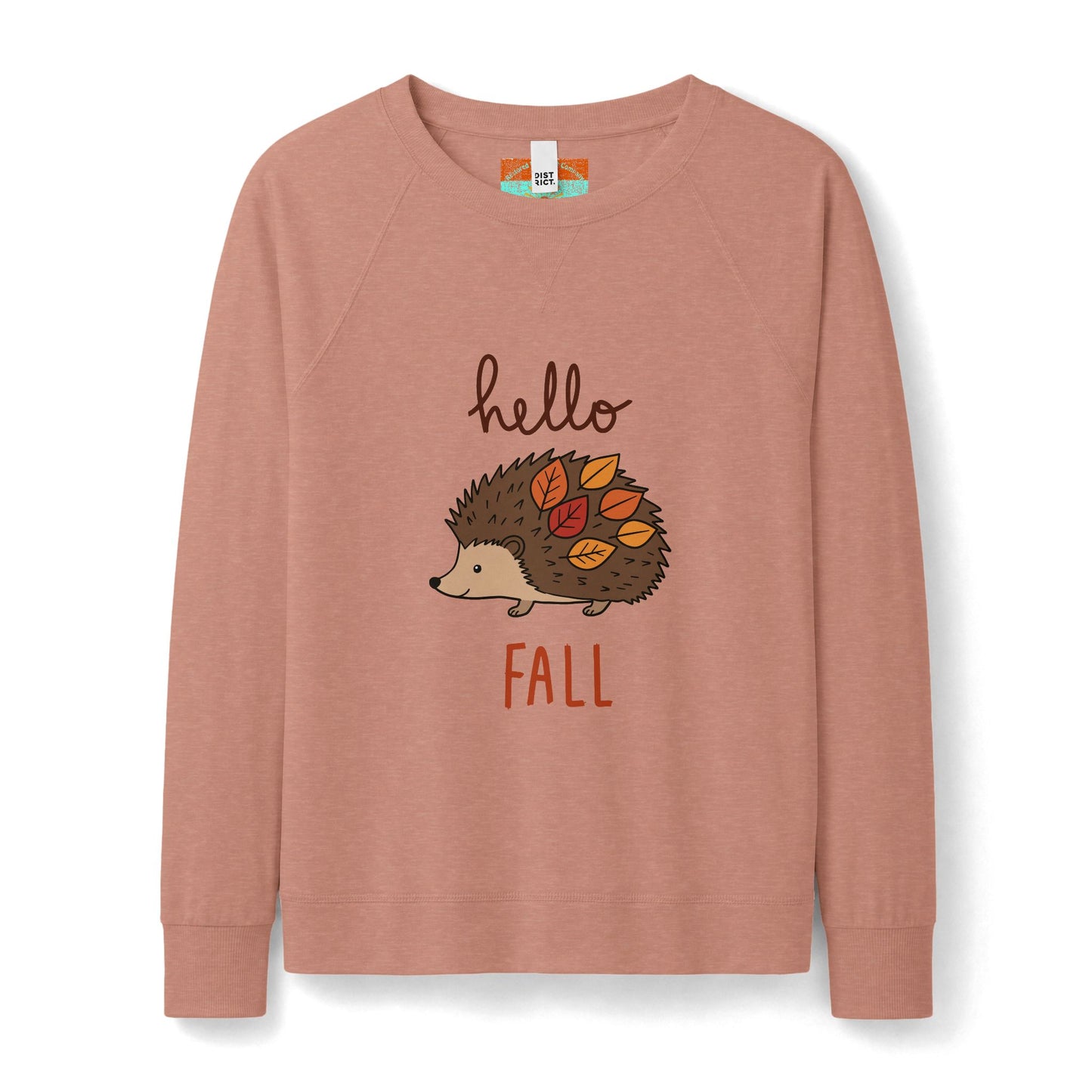 Hello Fall Hedgehog Sweatshirt — Women's Cozy Autumn Crewneck