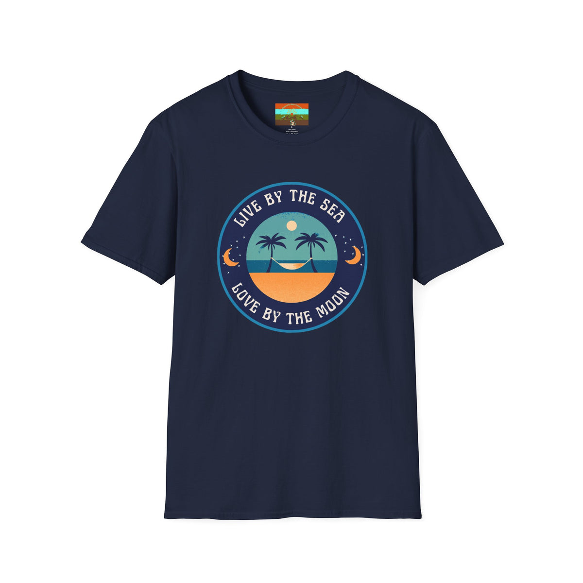Live By The Sea Love By The Moon | Unisex Soft-style T-Shirt