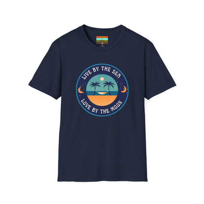 Live By The Sea Love By The Moon | Unisex Soft-style T-Shirt