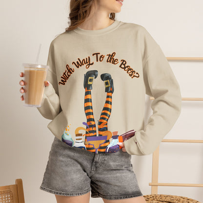 Witch Way To The Boos? Crewneck Sweatshirt