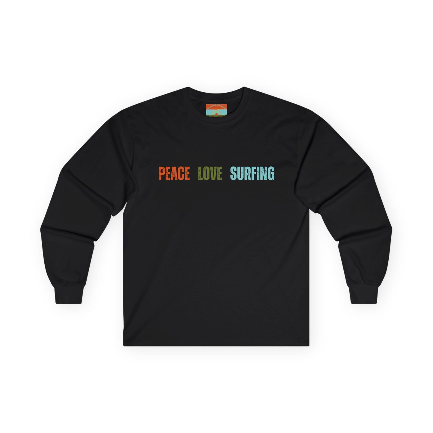 Peace Love Surfing Ultra Cotton Long Sleeve Tee