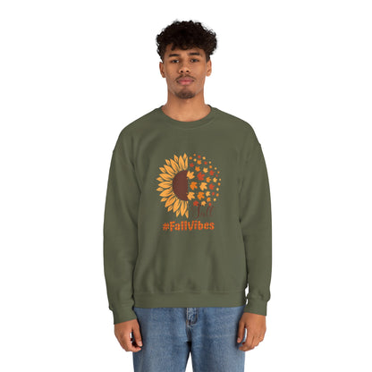 #FallVibes Unisex Heavy Blend Crewneck Sweatshirt