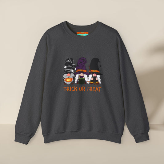 Trick or Treat Gnomes Crewneck Sweatshirt