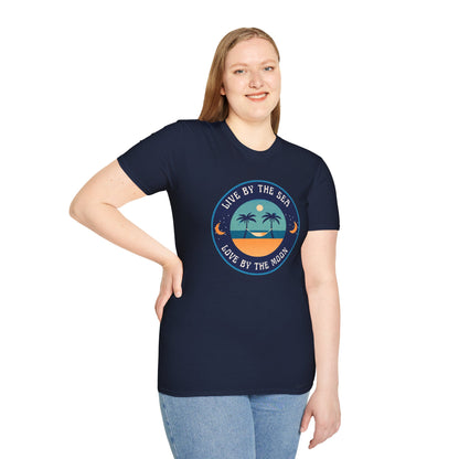 Live By The Sea Love By The Moon | Unisex Soft-style T-Shirt