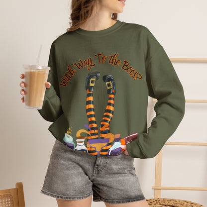 Witch Way To The Boos? Crewneck Sweatshirt