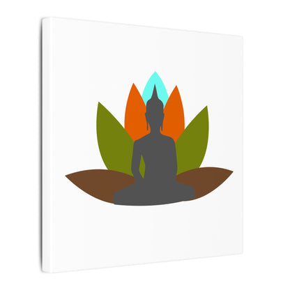 Buddha Lotus Canvas Print | Earth | Meditation & Yoga Wall Art