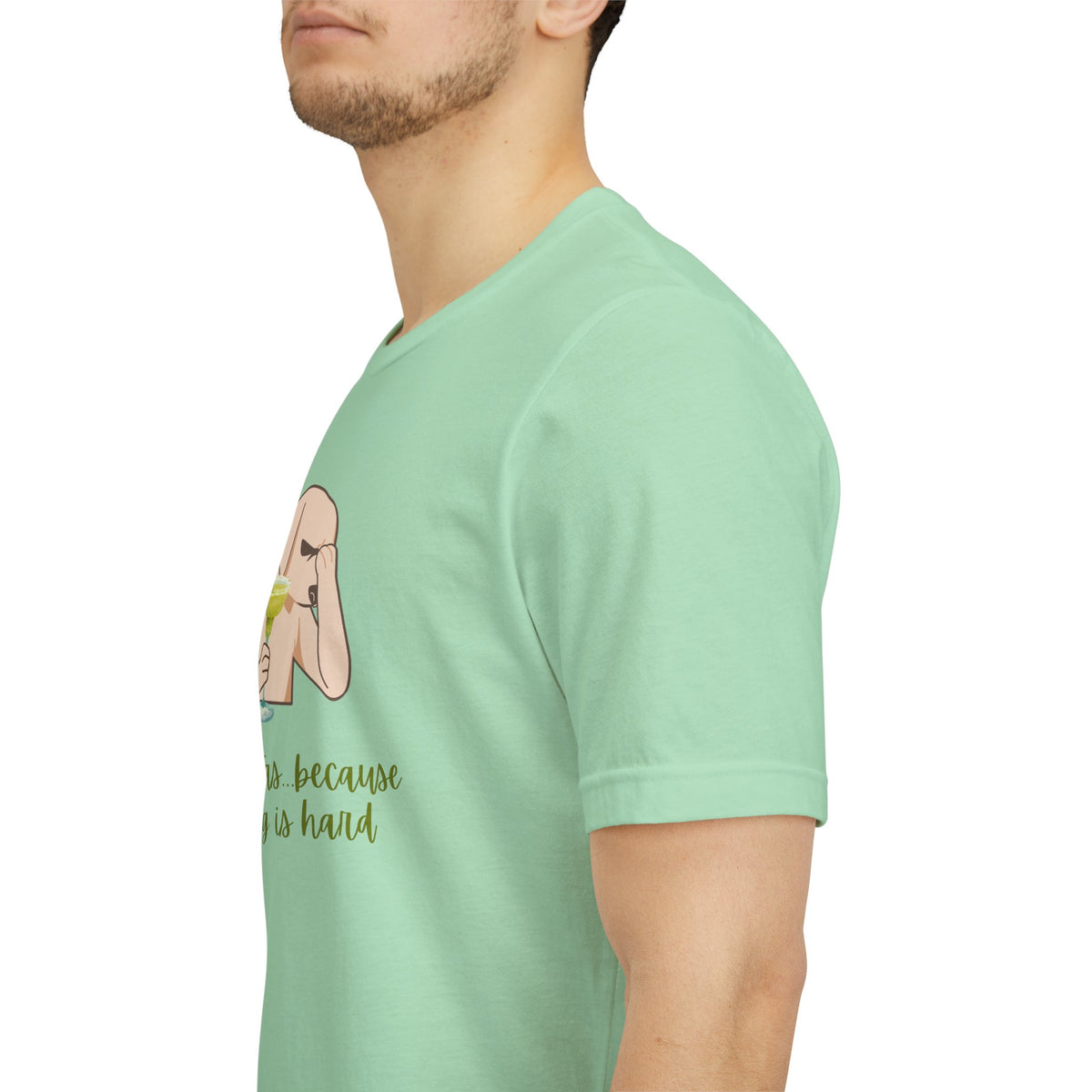 Margaritas...Because Adulting Is Hard | Unisex Jersey T-Shirt