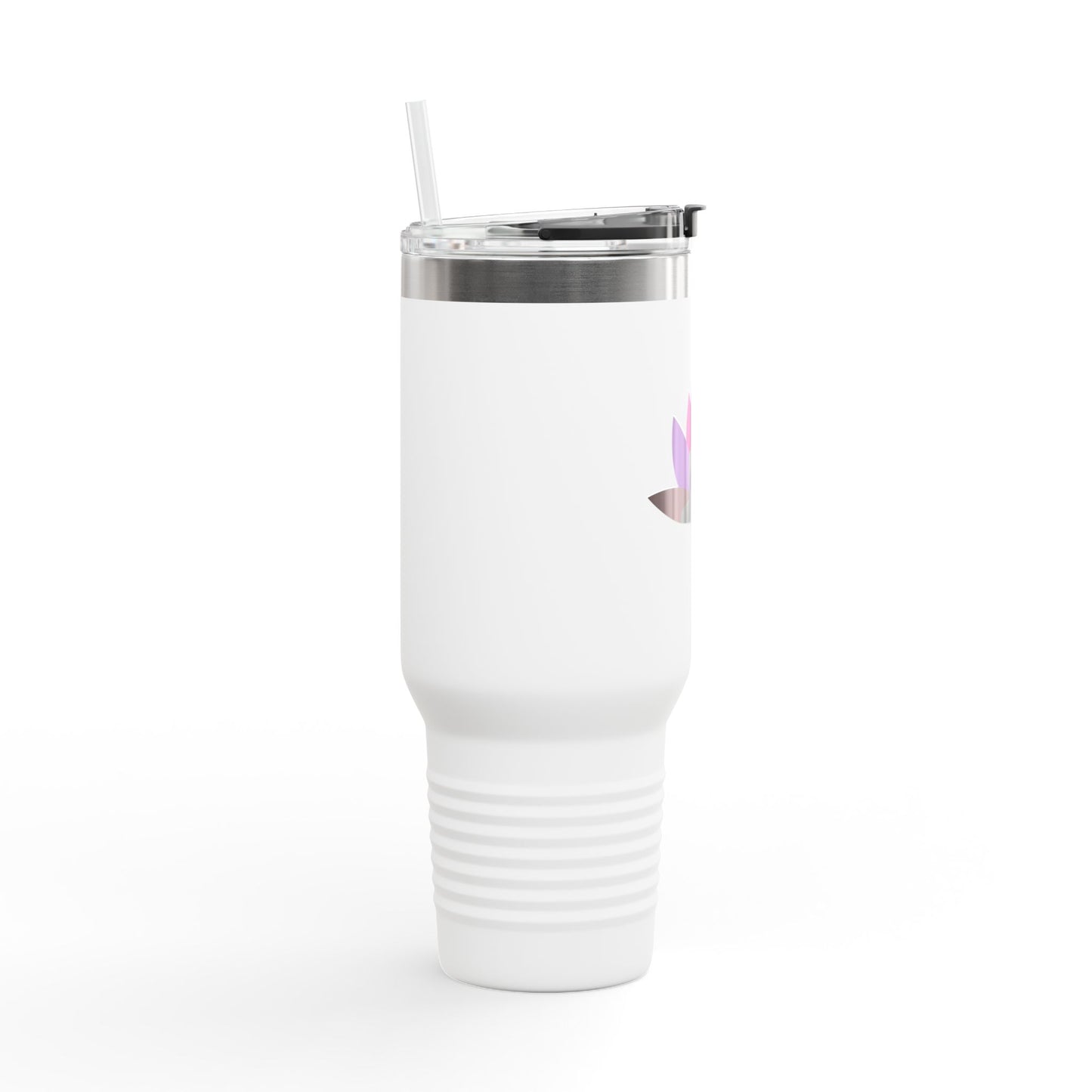 Buddha Lotus 40 oz Insulated Travel Tumbler | Mauve | Meditation & Yoga Drinkware