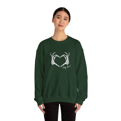 Hey Boo! Skeleton Hands Crewneck Sweatshirt