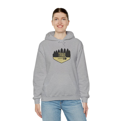 Wooden Hiking Trail Sign Hoodie