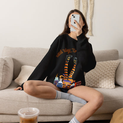 Witch Way To The Boos? Crewneck Sweatshirt