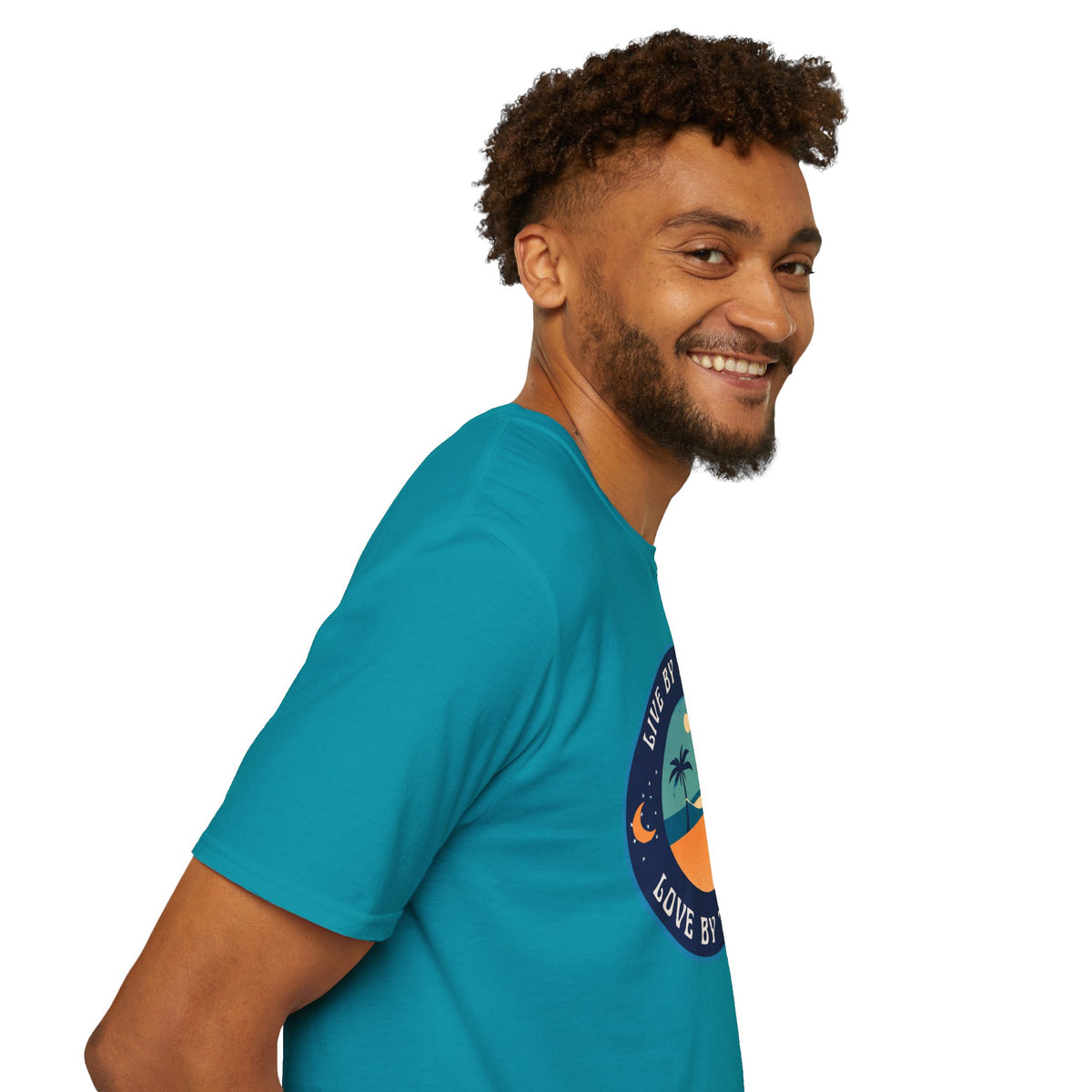 Live By The Sea Love By The Moon | Unisex Soft-style T-Shirt