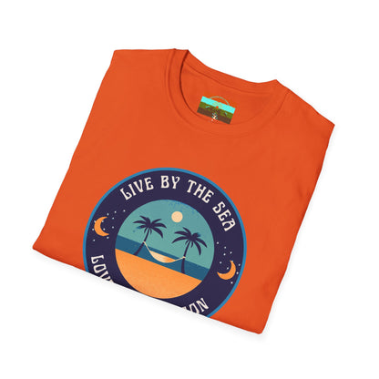 Live By The Sea Love By The Moon | Unisex Soft-style T-Shirt