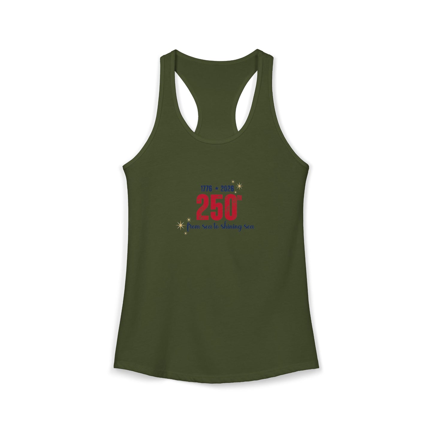 250th Anniversary Tank Top — "From Sea to Shining Sea" — 1776 2026 Patriotic Celebration Tank