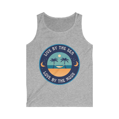 Live By The Sea Love By The Moon  Men's Softstyle Tank Top