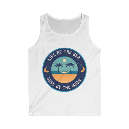 Live By The Sea Love By The Moon  Men's Softstyle Tank Top