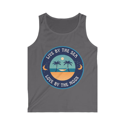 Live By The Sea Love By The Moon  Men's Softstyle Tank Top