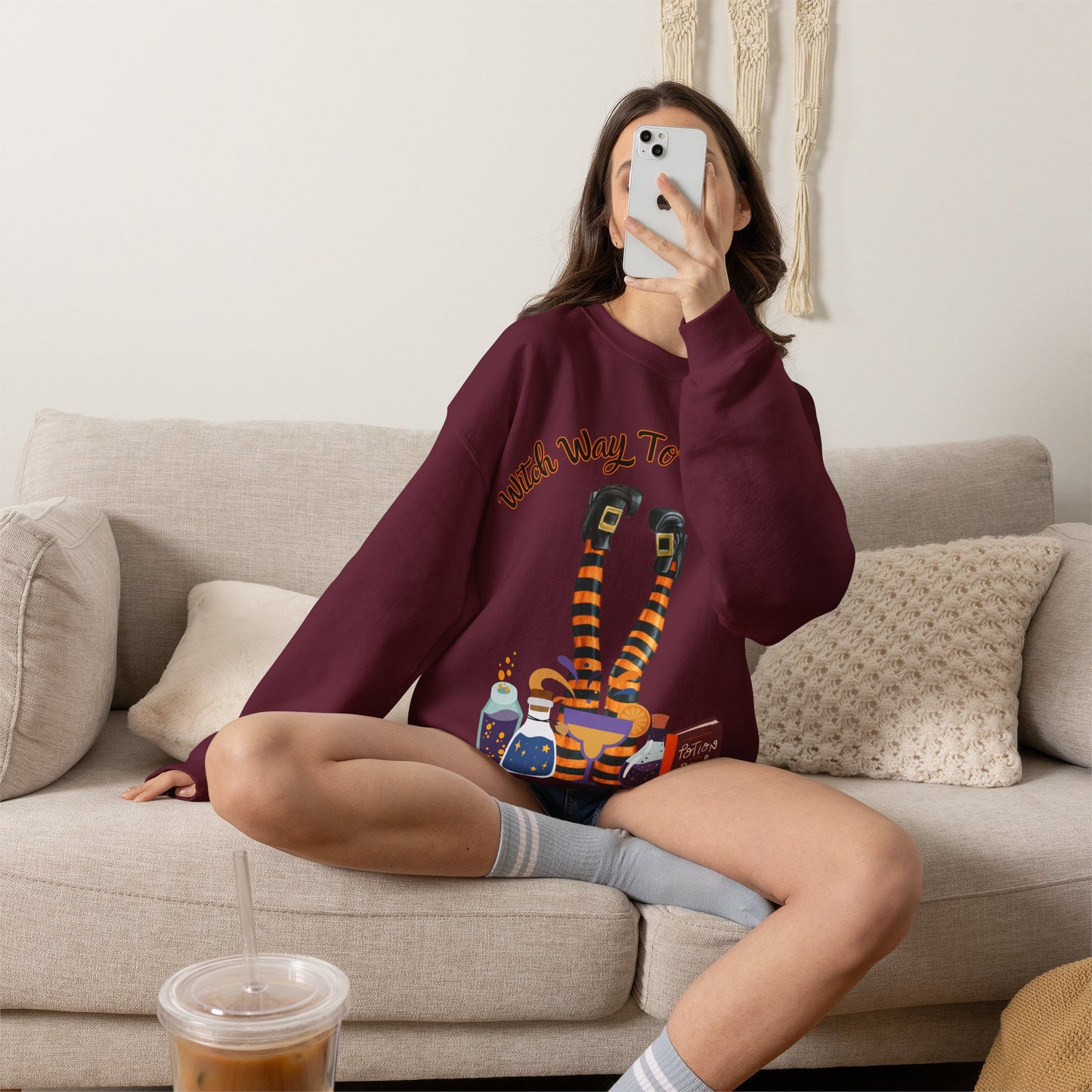 Witch Way To The Boos? Crewneck Sweatshirt