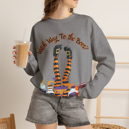 Witch Way To The Boos? Crewneck Sweatshirt