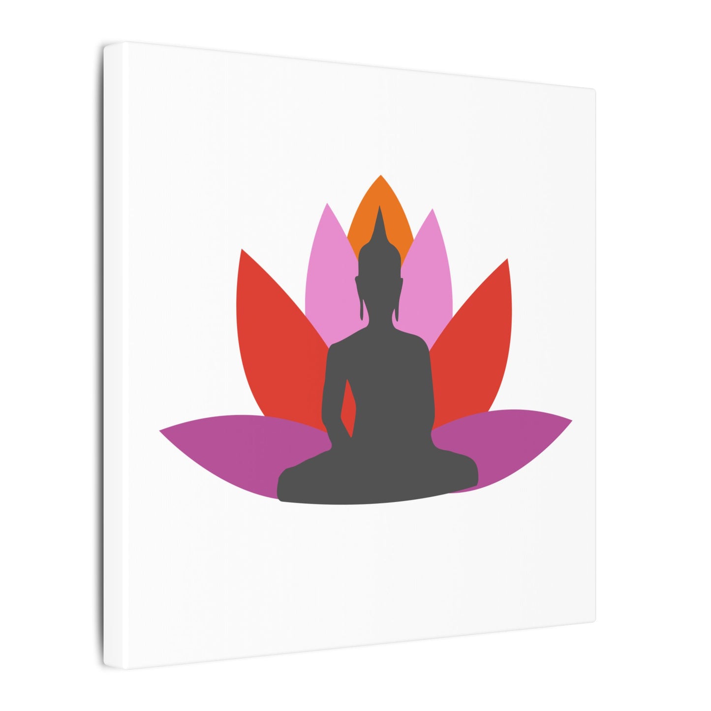 Buddha Lotus Canvas Print | Tropical | Meditation & Yoga Wall Art