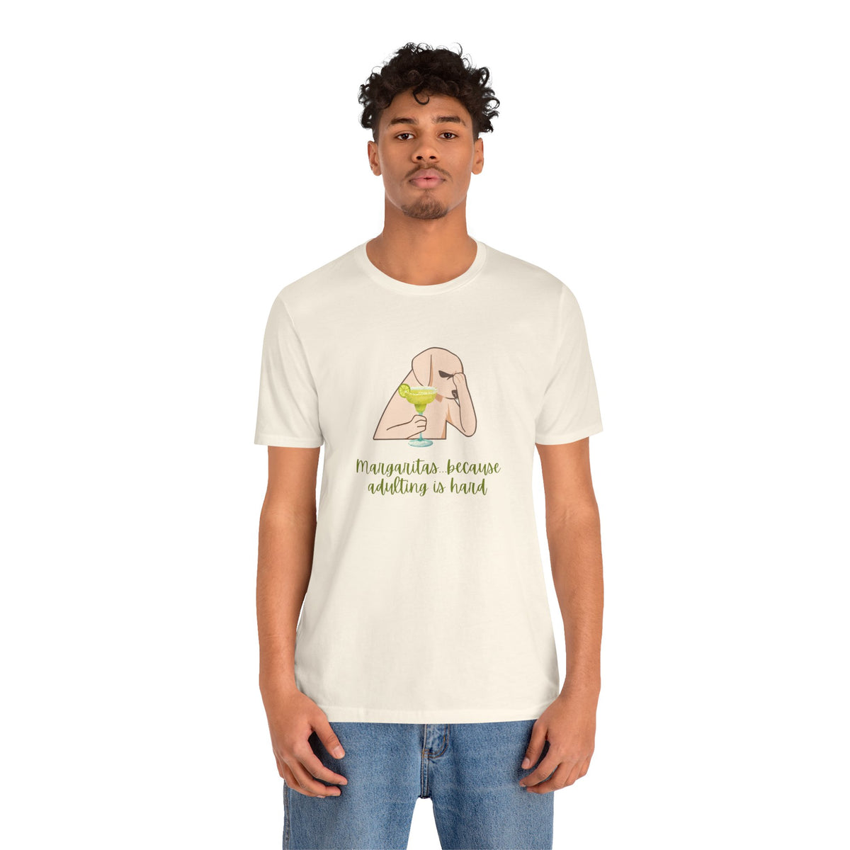 Margaritas...Because Adulting Is Hard | Unisex Jersey T-Shirt