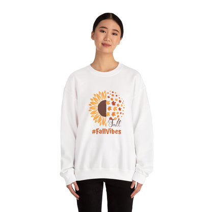 #FallVibes Sunflower Crewneck Sweatshirt
