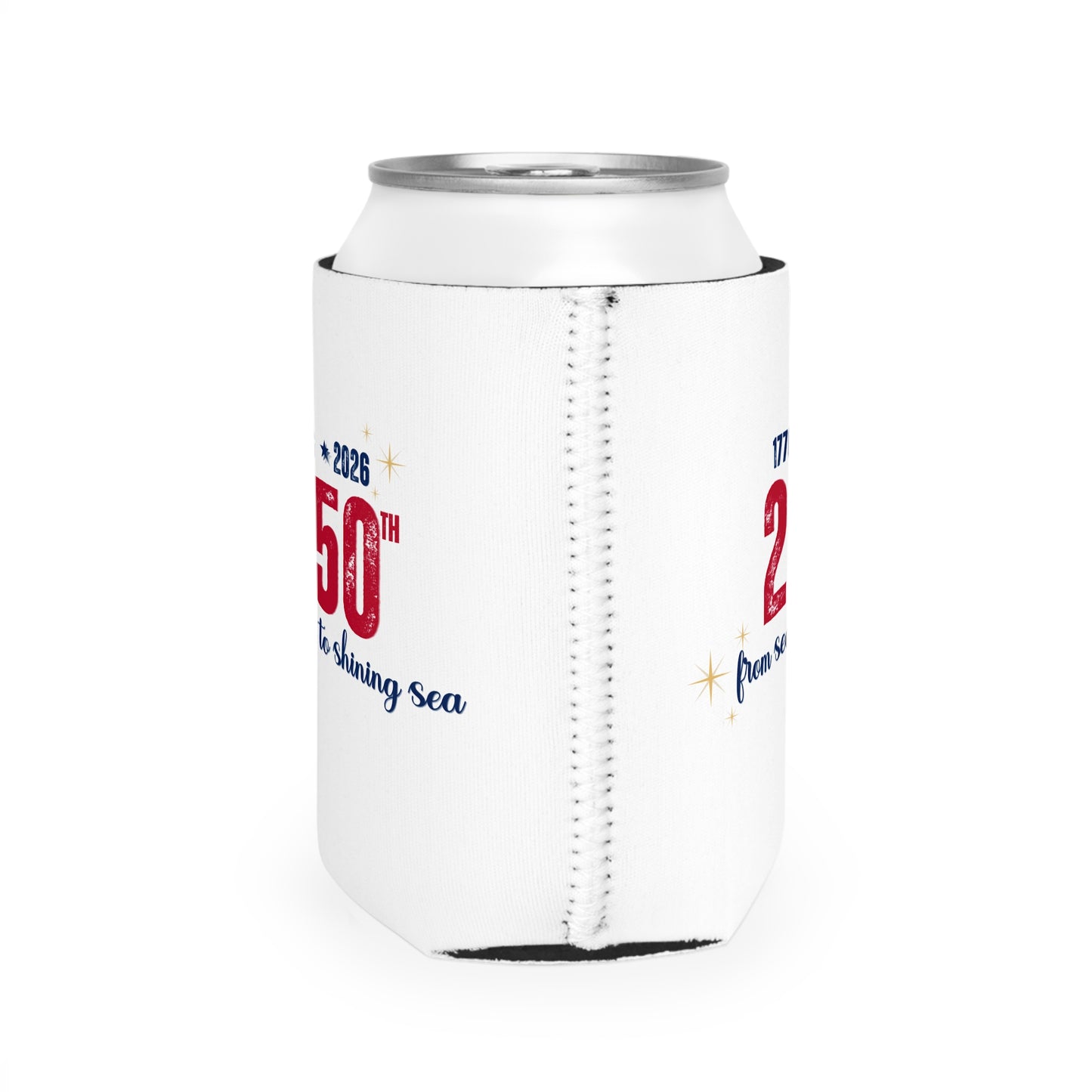 250th Anniversary Can Cooler — "From Sea to Shining Sea" — 1776 2026 Patriotic Celebration Koozie