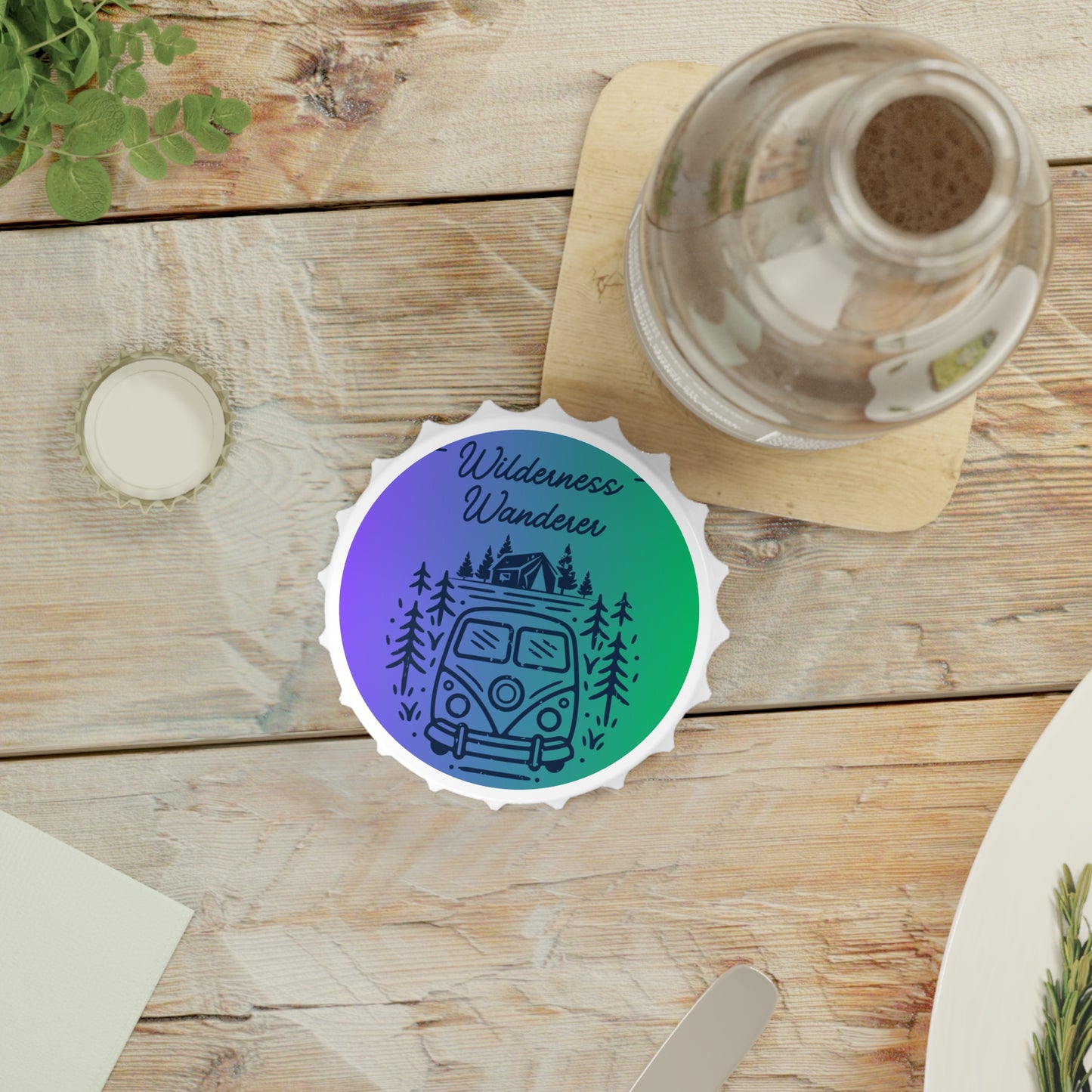 Wilderness Wanderer Bottle Opener Magnet